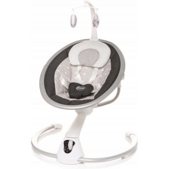 Детская качалка электрическая шезлонг 4Baby Grace Графитовая (4GR02)