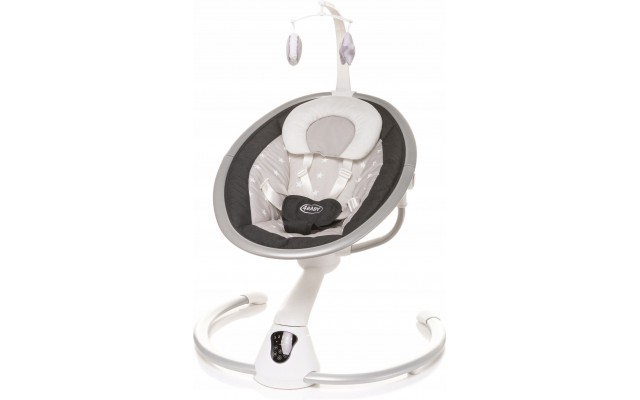 Детская качалка электрическая шезлонг 4Baby Grace Графитовая (4GR02)
