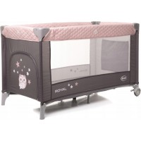Детский манеж-кровать складной 4Baby Royal Розовый с сумкой для хранения (4RO3)