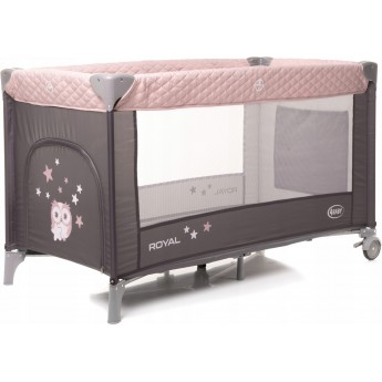 Детский манеж-кровать складной 4Baby Royal Розовый с сумкой для хранения (4RO3)