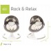 Детская качалка электрическая шезлонг 4Baby Rock`n relax Серая (4RR02) title=