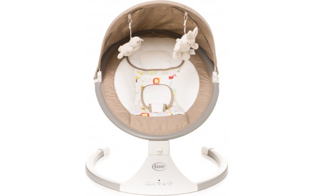 Детская качалка электрическая шезлонг 4Baby Rock`n relax camel Бежевая (4RR03)