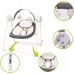 Детская качалка электрическая шезлонг 4Baby Swing Серая (4SG02) title=