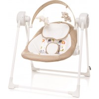 Детская качалка электрическая шезлонг 4Baby Swing camel Бежевая (4SG04)
