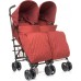 Прогулочная коляска для двойни 4Baby Twins Красная (4TW03) title=
