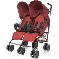 Прогулочная коляска для двойни 4Baby Twins Красная (4TW03)