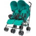 Прогулянкова коляска для двійні 4Baby Twins dark turkus Бірюзове (4TW04) title=