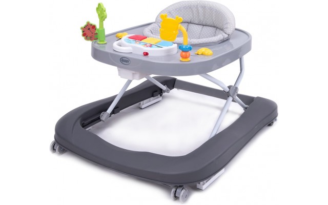 Ходунки 4Baby Walk'n Push Тёмно-серые (4WP01)