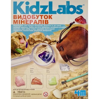 Набор для опытов 4M KidzLabs Добыча минералов, укр. (00-03252/ML)