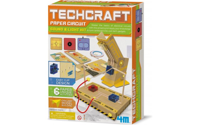 Набір для дослідів 4M Techcraft Паперові схеми, світло і звук (00-03429)