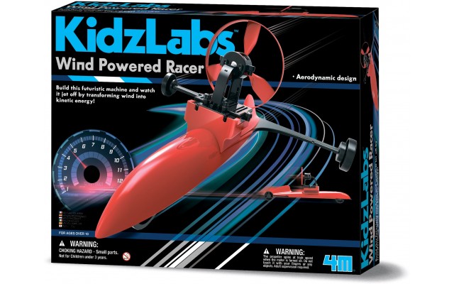 Набор-конструктор 4M KidzLabs Гоночная машина на энергии ветра (00-03437)