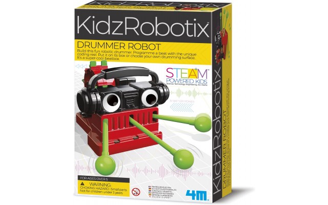 Набір-конструктор 4M KidzRobotix Робот-барабанщик (00-03442)