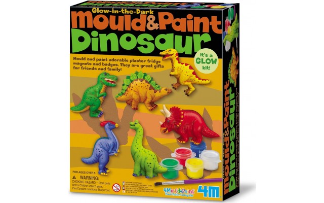 Набір для створення гіпсових магнітів 4M Mould&Paint Динозаври (00-03514)