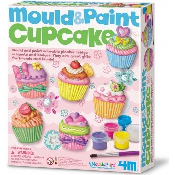 Набір для творчості 4M Mould&Paint Магніти з гіпсу Тістечка (00-03535)