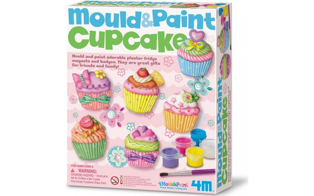 Набір для творчості 4M Mould&Paint Магніти з гіпсу Тістечка (00-03535)