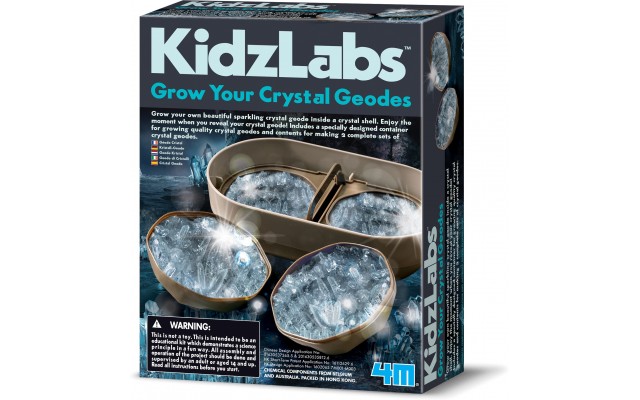 Набор для экспериментов KidzLabs 4M Выращивание кристаллов жеоды (00-03919/EU)