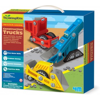 Набор для творчества 4M Thinking Kits Строительная техника из картона (00-04673)