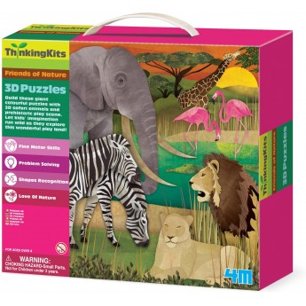 3D-пазл с фигурками 4M Thinking Kits Африка (00-04679)