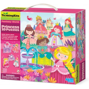 3D-пазл с фигурками 4M Thinking Kits Принцессы (00-04718)