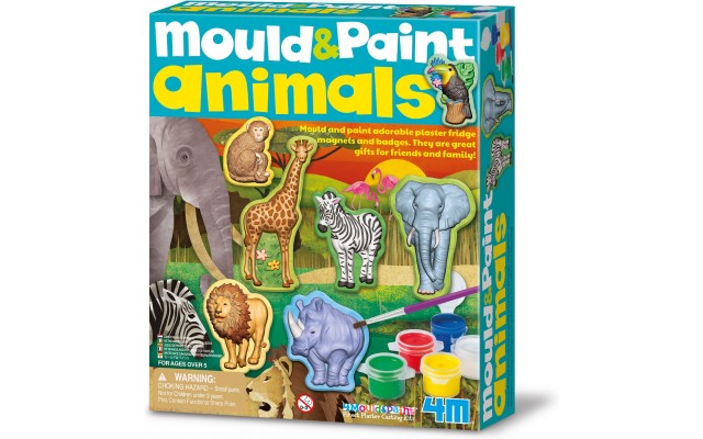 Набір для творчості 4M Mould&Paint Магніти з гіпсу Зоопарк (00-04775)