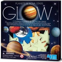 Набір сяючих наклейок 4M Glowing Imaginations Планети та зірки (00-05635)
