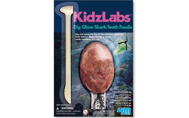 Набір для розкопок 4M KidzLabs Сяючі зуби акули (00-05918)