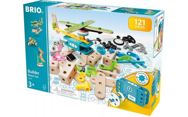 Конструктор BRIO Builder з електродвигуном, 120 ел. (34591)