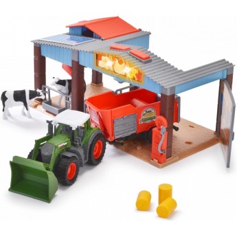Игровой набор Dickie Toys Ферма с трактором Фендт звуковые и световые эффекты (3735003)