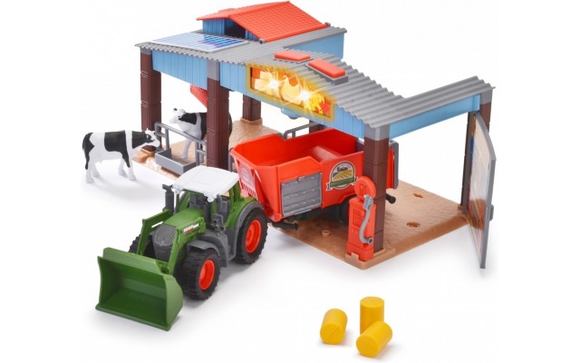 Игровой набор Dickie Toys Ферма с трактором Фендт звуковые и световые эффекты (3735003)