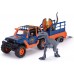 Ігровий набір Dickie Toys Наглядач динозаврів, джип зі звуковими та світловими ефектами, 2 динозаври,1 фігурка (3837024) title=
