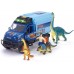 Ігровий набір Dickie Toys Дослідження динозаврів, машина зі світлом і звуком, 3 динозаври, 1 фігурка, 28 см  (3837025) title=
