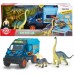 Ігровий набір Dickie Toys Дослідження динозаврів, машина зі світлом і звуком, 3 динозаври, 1 фігурка, 28 см  (3837025) title=