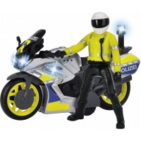 Игрушка Dickie Toys Полицейский патрульный мотоцикл со светом и звуком, 17 см (3712018)