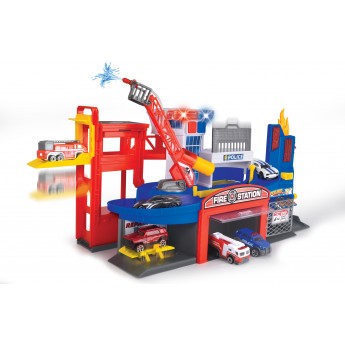Набор Dickie Toys Пожарная станция и полицейский участок, свет и звук (3719021)