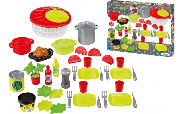 Игровой набор Ecoiffier Chef Приготовление салата, 43 эл. (002521)