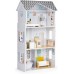Игровой деревянный кукольный домик Ecotoys Grace 3 этажа мебель (8210) title=