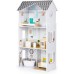Игровой деревянный кукольный домик Ecotoys Grace 3 этажа мебель (8210) title=