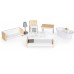Игровой деревянный кукольный домик Ecotoys Grace 3 этажа мебель (8210) title=