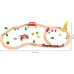 Дитяча дерев'яна залізниця Ecotoys з потягом на батарейках (HM180995) title=