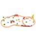 Дитяча дерев'яна залізниця Ecotoys з потягом на батарейках (HM180995) title=