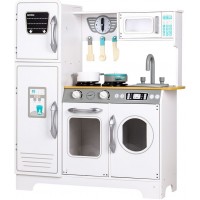 Детская деревянная кухня Ecotoys со стиральной машиной и аксессуарами (TL18061)
