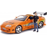 Машинка-конструктор Jada Форсаж Toyota Supra с фигуркой Брайана, 25 элементов (253203017)