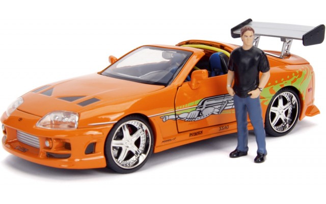 Машинка-конструктор Jada Форсаж Toyota Supra з фігуркою Брайана, 25 елементів (253203017)