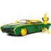 Машинка металева Jada Marvel Ford Thunderbird (1963) з фігуркою Локі, масштаб 1:24 (253225026) title=