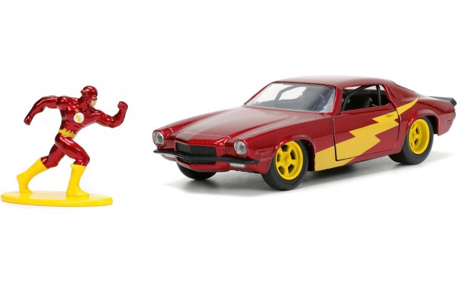 Машина металева Jada Комікси DC, Chevrolet Camaro (1973) з фігуркою Флеша, масштаб 1:32 (253253003)
