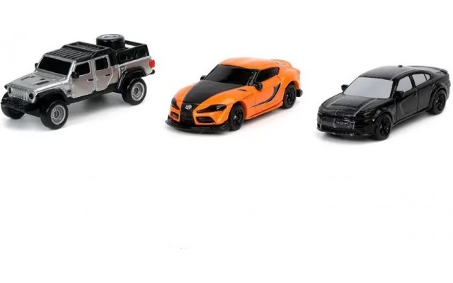 Набор машинок Jada Форсаж: Toyota Supra, Dodge Charger, Jeep Gladiator (253201003)