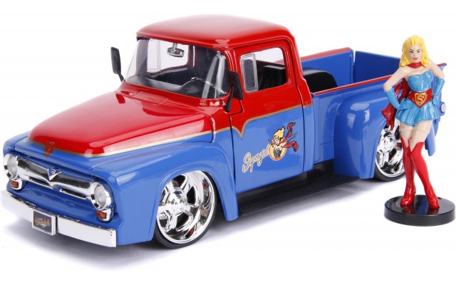 Машинка металлическая Jada Супердевушка Форд F-100 1956 с фигуркой, 1:24 (253255008)