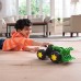 Іграшка трактор John Deere Kids Monster Treads, великі колеса та навантажувач (47327) title=
