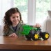Іграшка трактор John Deere Kids Monster Treads, великі колеса та навантажувач (47327) title=