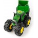 Игрушка трактор John Deere Kids Monster Treads, большие колеса и прицеп (47353) title=